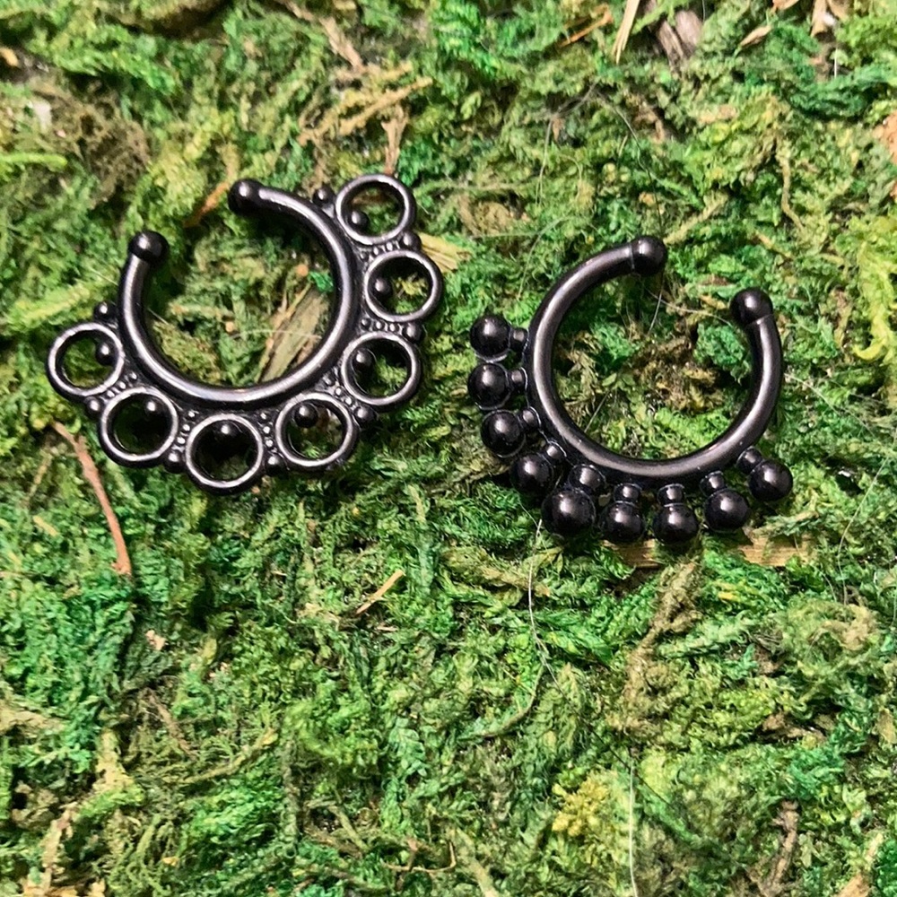 FAUX SEPTUM RINGS - Picture 2 of 4